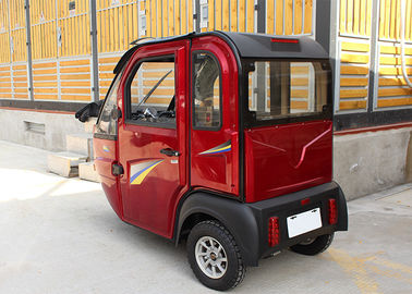 3 Seats Enclosed Electric Tricycle 1000 W Easy Operation For Adult Optional Color